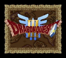 Dragon Quest III - Soshite Densetsu e... Title Screen